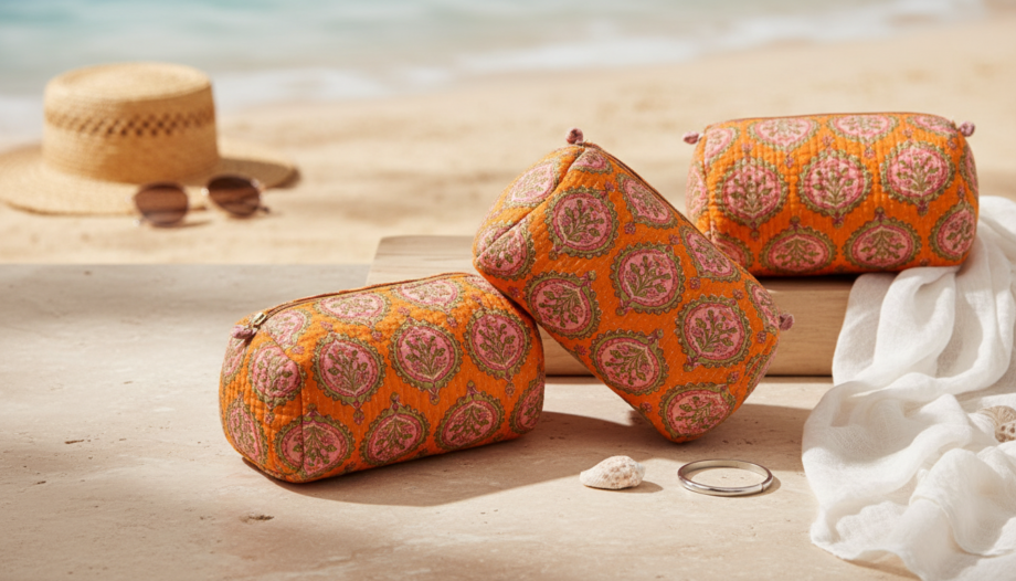 trousses de toilette maquillage plage vacances par Bohosoleil