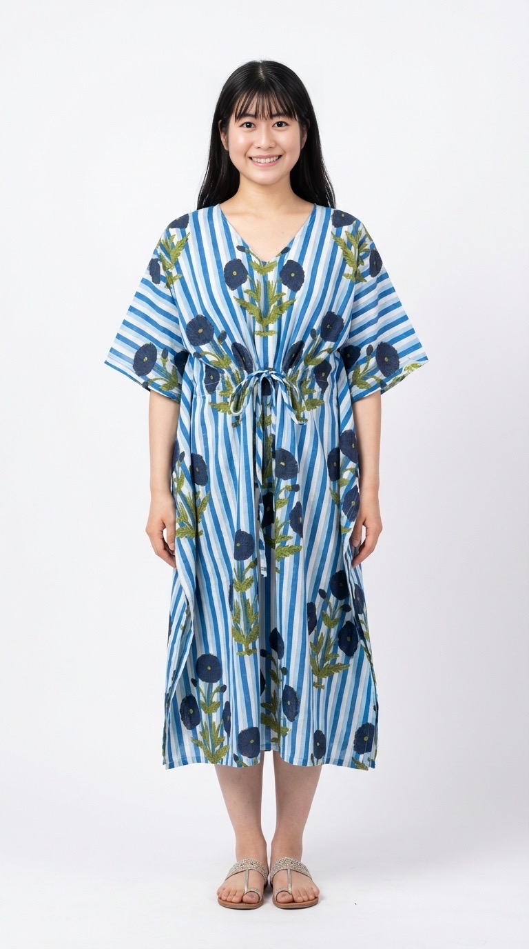 face caftan coton Paris par bohosoleil
