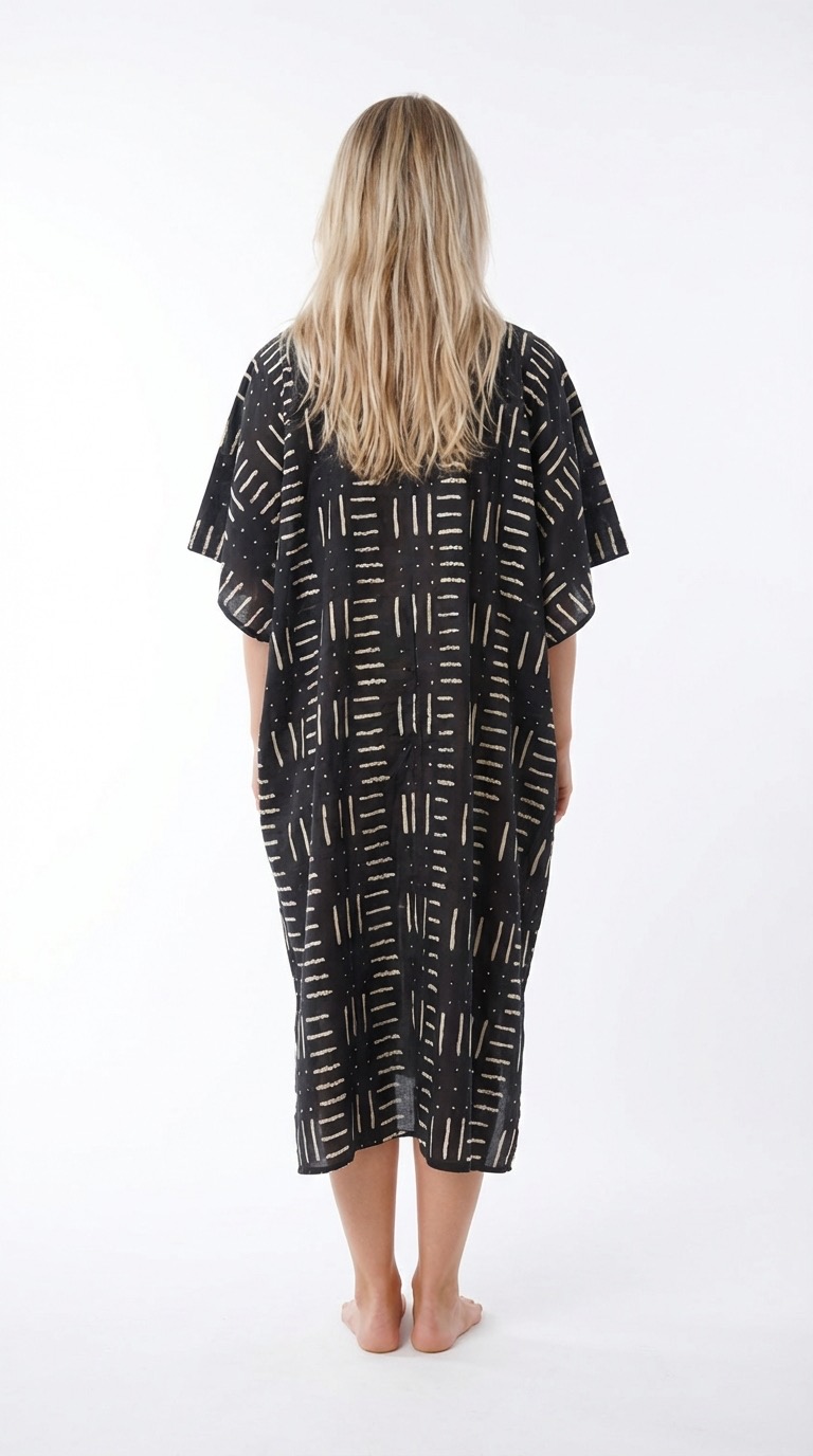 dos caftan coton bamako par bohosoleil