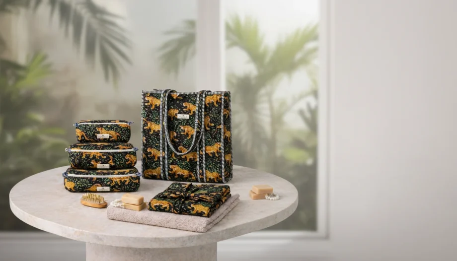 coffret cadeau anniversaire mariage femme coton block print bohosoleil