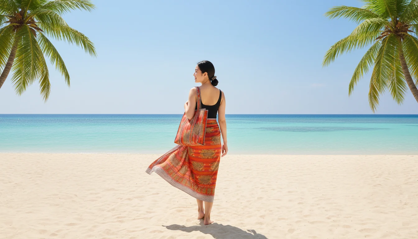 Paréo coton artisanal indien : acheter un pareo indien en pur coton imprimé main