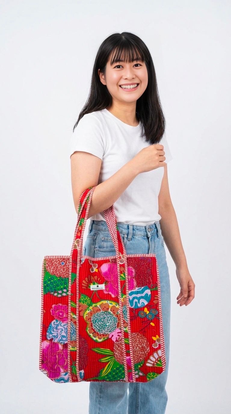 cotton tote bag on mannequin Hanoi 2