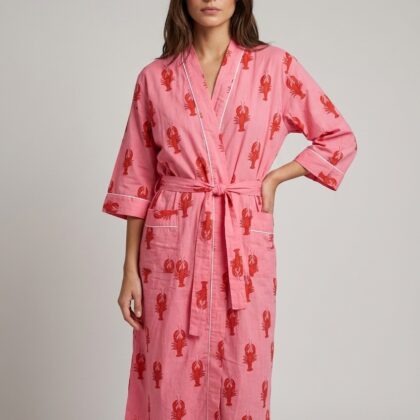 peignoir saint tropez 1 coton homard